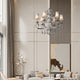 Milano 880mm diameter 6 Lights Silver Luxury K9 Crystal Chandeliers for dinning room, living Room E14 Base - 7Pandas Australia