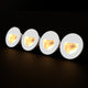 4X LED Aluminium Wall Recessed LED Stair Step Light 1W Warmwhite 3000k - 7Pandas Australia