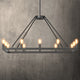 ALVA 12-Light Antique Rectangular Farmhouse Bronze E14 Chandelier Light - 7Pandas Australia