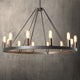 ALVA 12-Light Antique Wagon Wheel Farmhouse Chandelier Australia Bronze E14 - 7Pandas Australia