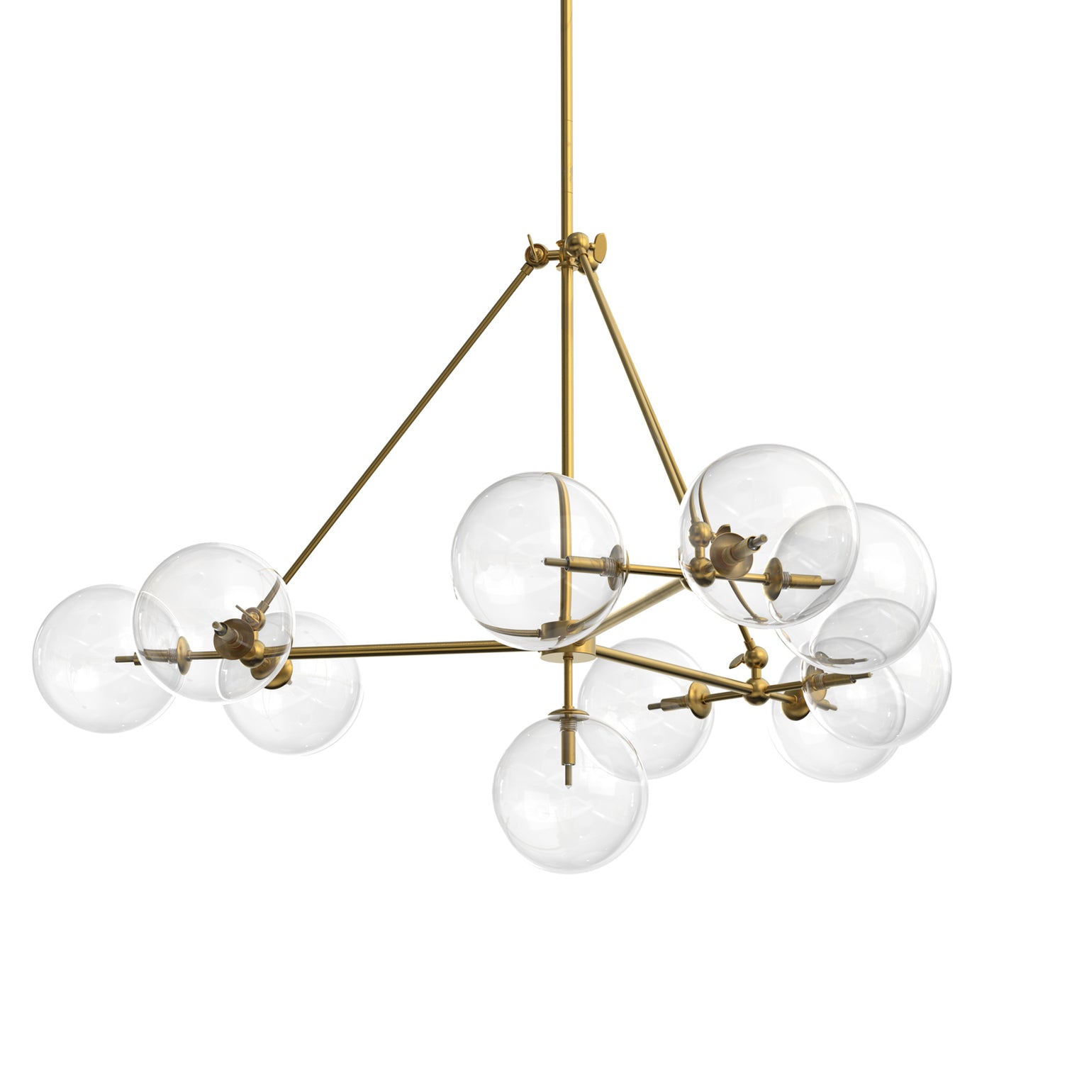 Bubble Large Contemporary Round Glass Ball Crystal Chandeliers 10*G9 Lamp base - 7Pandas Australia