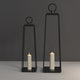 SORRENTO Modern Outdoor Candle Lantern Home Deco Patio Matt Black - 7Pandas Australia