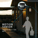 MOSCOW Exterior Outdoor Light motion sensor Matt Black IP44 with LED Bulb Dimmable - 7Pandas Australia