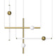 AFFINITY LED Contemporary Nordic Style Pendant Light Ceiling Type 60W 3000K Aged Brass - 7Pandas Australia