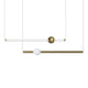 AFFINITY LED Contemporary Nordic Style Pendant Light Ceiling Type 60W 3000K Aged Brass - 7Pandas Australia