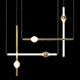 AFFINITY LED Contemporary Nordic Style Pendant Light Ceiling Type 60W 3000K Aged Brass - 7Pandas Australia