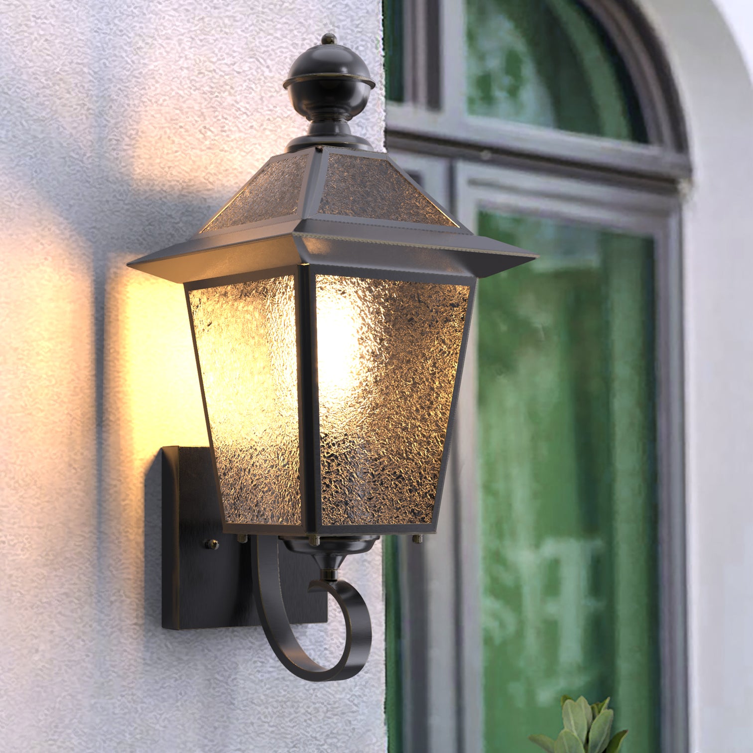 SUSIE Solid Copper Exterior Outdoor Wall Light Matt Black E27 - 7Pandas Australia