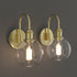 Oculus 2PACK Modern Indoor Ball Type Interior Wall Light Clear Glass