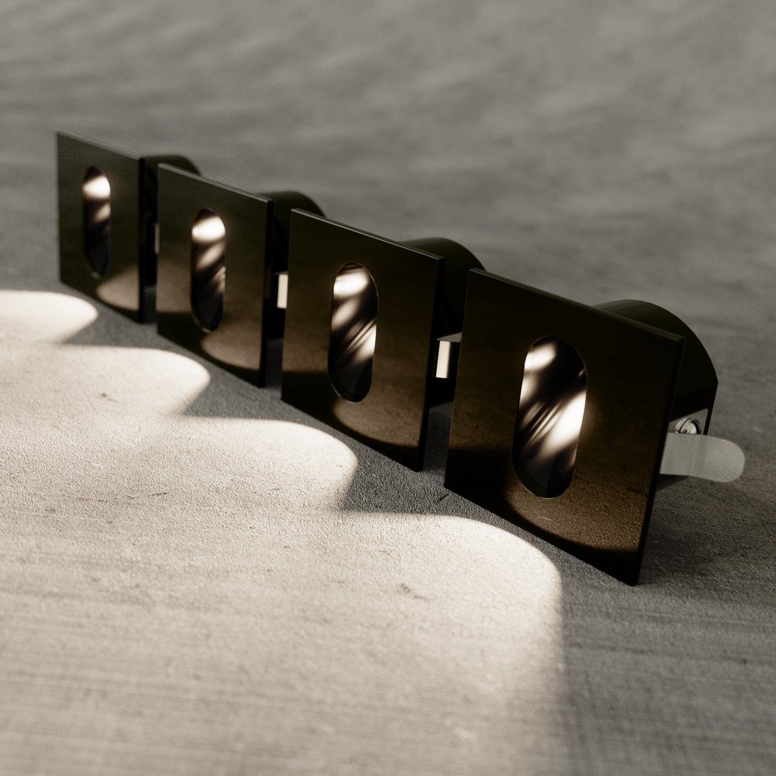 4X LED Aluminium Wall Recessed LED Stair Step Light 1W Warmwhite 3000k w/driver - 7Pandas Australia