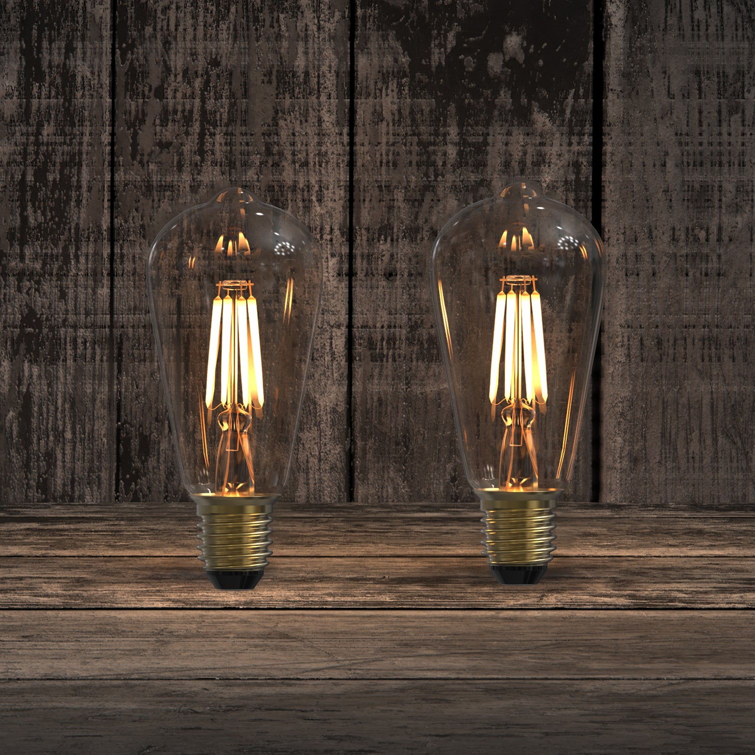 10PACK LED Bulb Pear Shape dimmable ST64 4W 2700k Warmwhite E27 - 7Pandas Australia