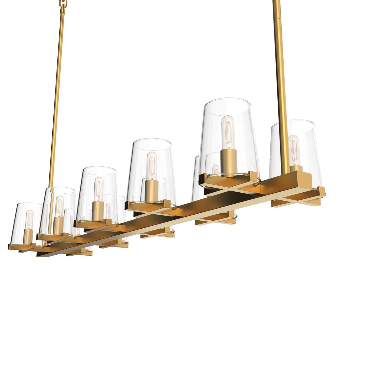 CANOVA 1250mm Length 10-Lights Modern Design Crystal Chandelier - 7Pandas Australia