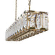 ALLYSON Rectangle 1350mm Length 18-Lights Contemporary Design K9 Crystal Chandeliers - 7Pandas Australia