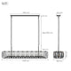 ALLYSON Rectangle 1350mm Length 18-Lights Contemporary Design K9 Crystal Chandeliers - 7Pandas Australia