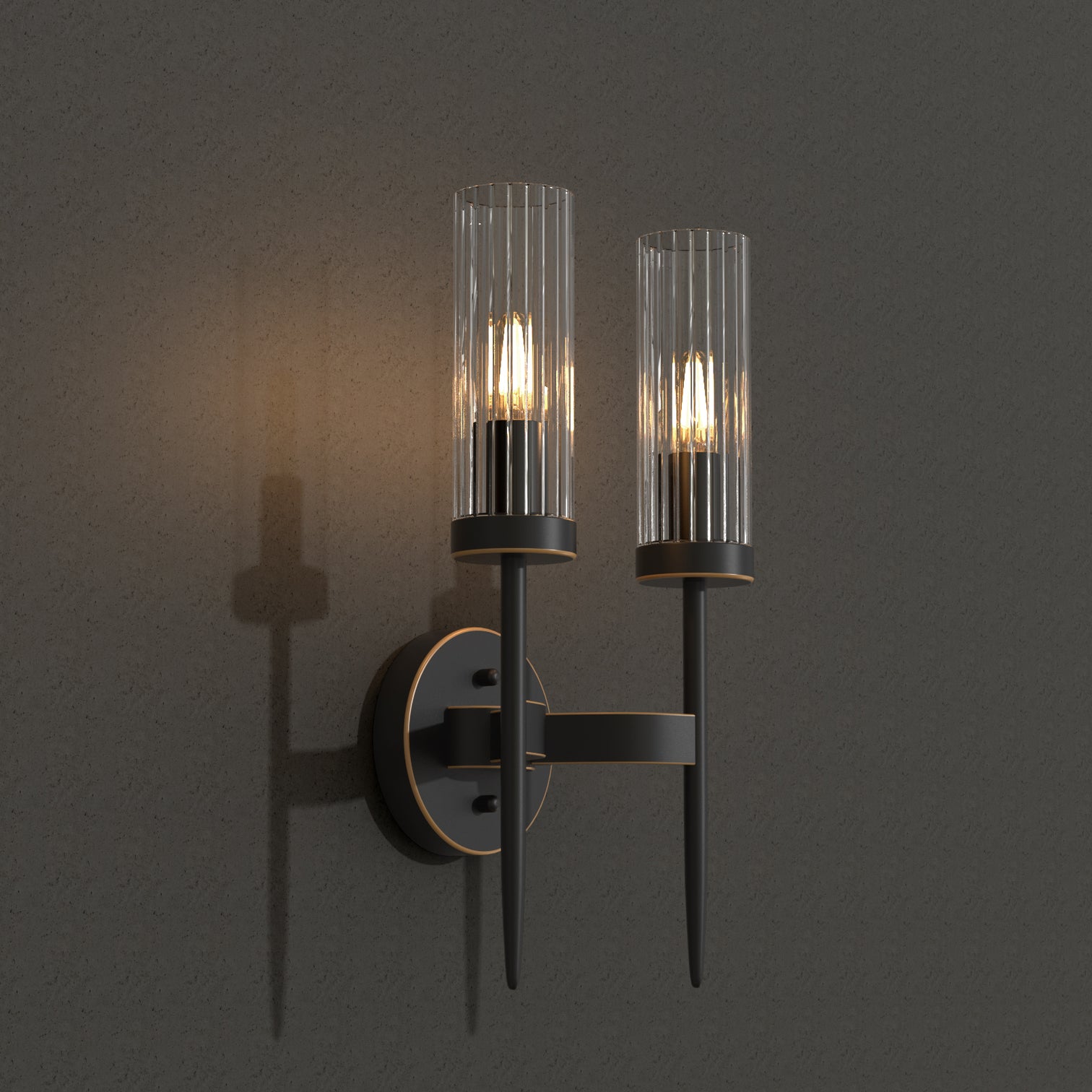 SEATTLE Contemporary Indoor Wall Light Bronze E14 - 7Pandas Australia