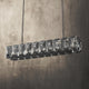 ALLYSON Rectangle 1350mm Length 18-Lights Contemporary Design K9 Crystal Chandeliers - 7Pandas Australia