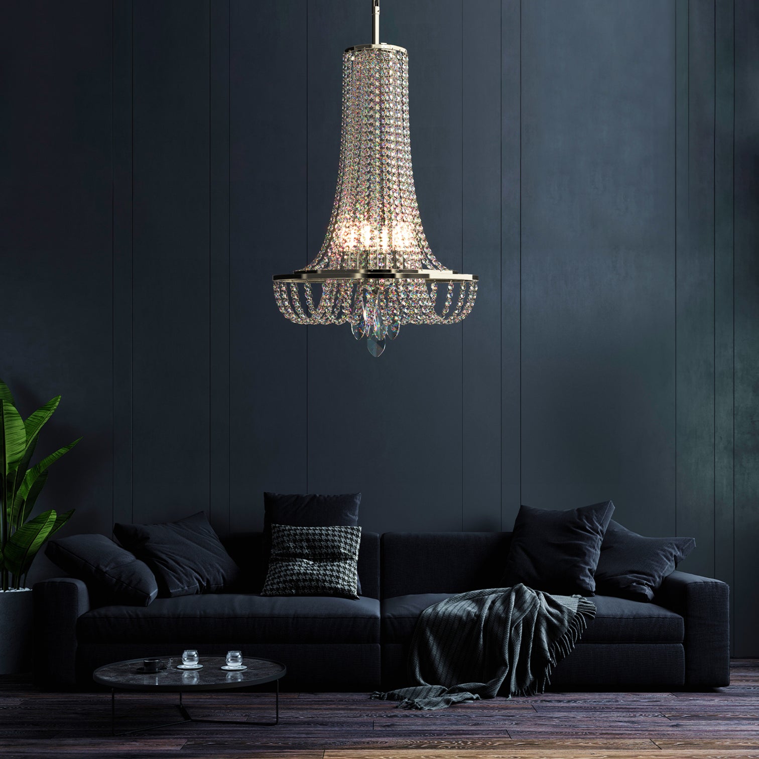 BRANDI 6-Lights 500mm French Empire Country Style Crystal Chandelier Pendant Light - 7Pandas Australia