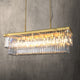 TERRANCE Modern Rectangle K9 Clear Crystal Chandeliers Kitchen Dinning Room - 7Pandas Australia