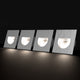 4X LED Aluminium Wall Recessed LED Stair Step Light 1W Warmwhite 3000k - 7Pandas Australia