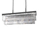 TERRANCE Modern Rectangle K9 Clear Crystal Chandeliers Kitchen Dinning Room - 7Pandas Australia