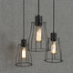 ALYX Retro Pendant Light Industrial Loft Cage Lamps Indoor E27 Bar Light Black - 7Pandas Australia