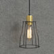 ALYX Retro Pendant Light Industrial Loft Cage Lamps Indoor E27 Bar Light Black - 7Pandas Australia