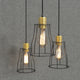 ALYX Retro Pendant Light Industrial Loft Cage Lamps Indoor E27 Bar Light Black - 7Pandas Australia