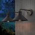 DOBLIN 2PACK Outdoor Wall Sconce Matt Black E27 IP44