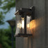 CYNTHIA Modern Outdoor Exterior Wall Light Matt Black E27 IP44