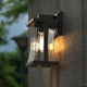 CYNTHIA Modern Outdoor Exterior Wall Light Matt Black E27 IP44 - 7Pandas Australia