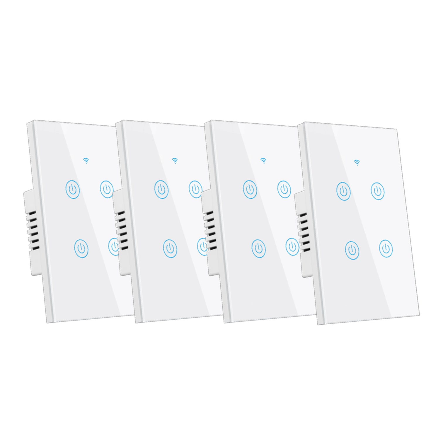 WiFi Smart Wall Touch Light Switch Phone Control Compatible with iOS and Android Alexa Echo and Google Assistant - 7Pandas Australia