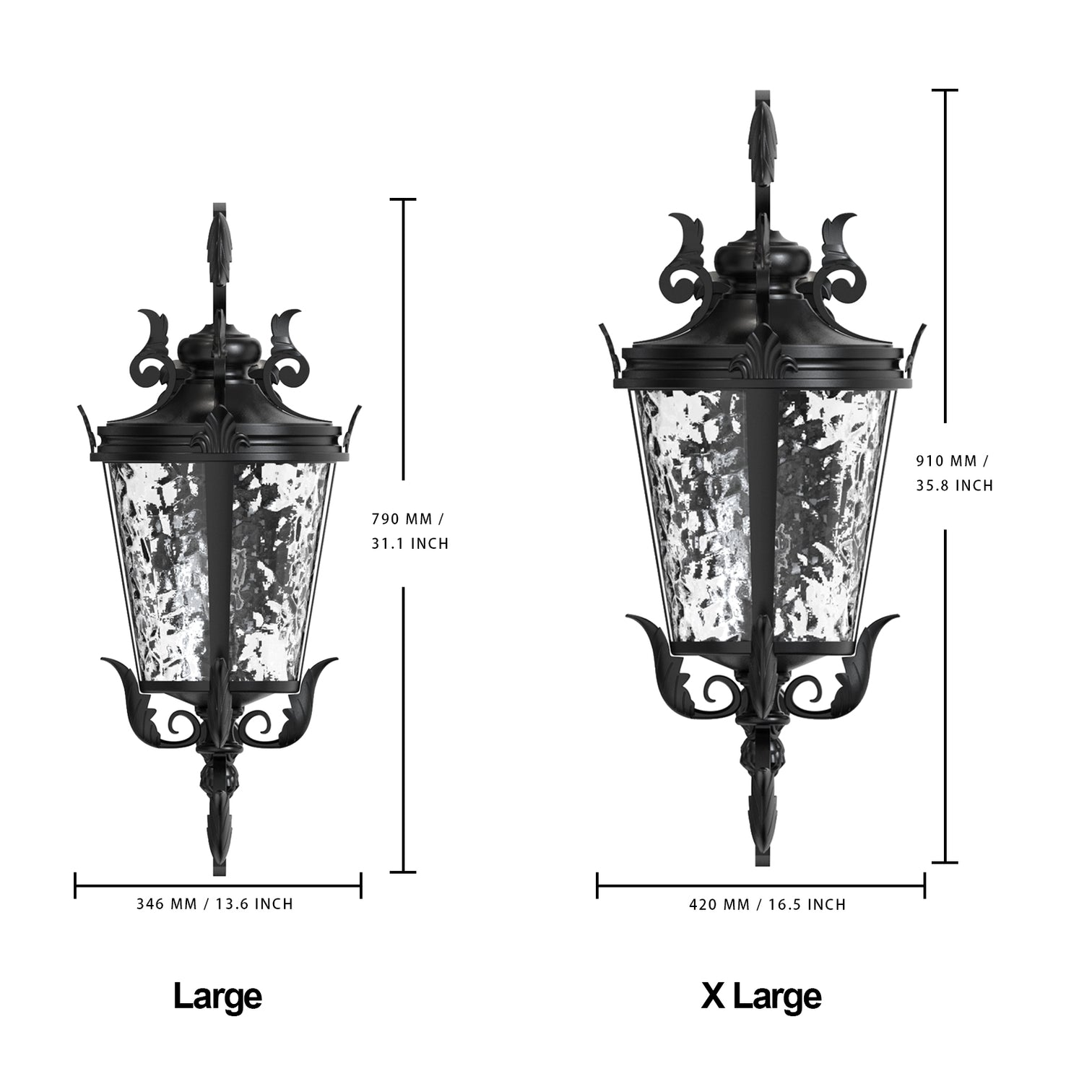 AROLA Large Villa House Aluminium Exterior Wall Light Provincial Style Outdoor Weather Proof IP44 E27 base - 7Pandas Australia