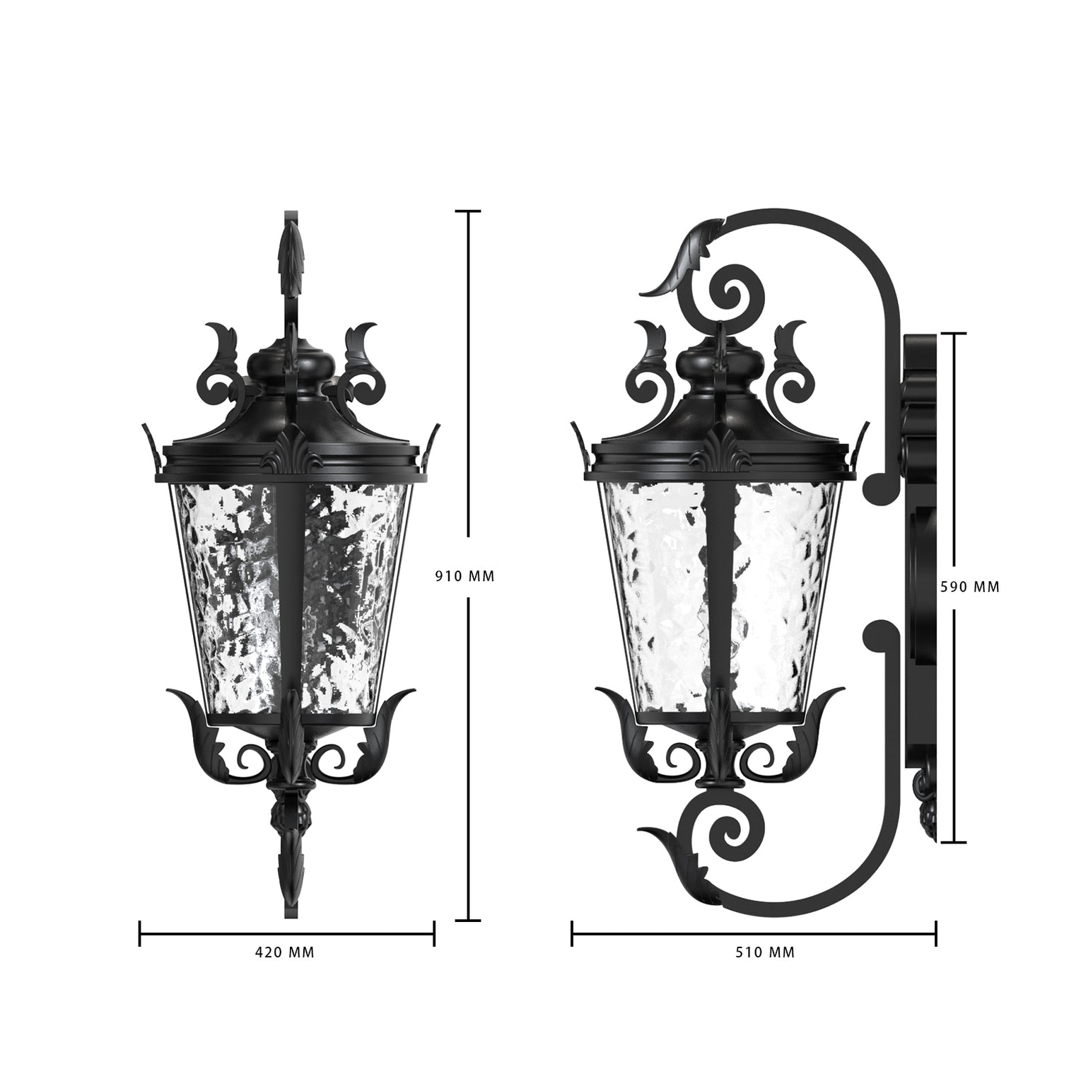 AROLA Large Villa House Aluminium Exterior Wall Light Provincial Style Outdoor Weather Proof IP44 E27 base - 7Pandas Australia