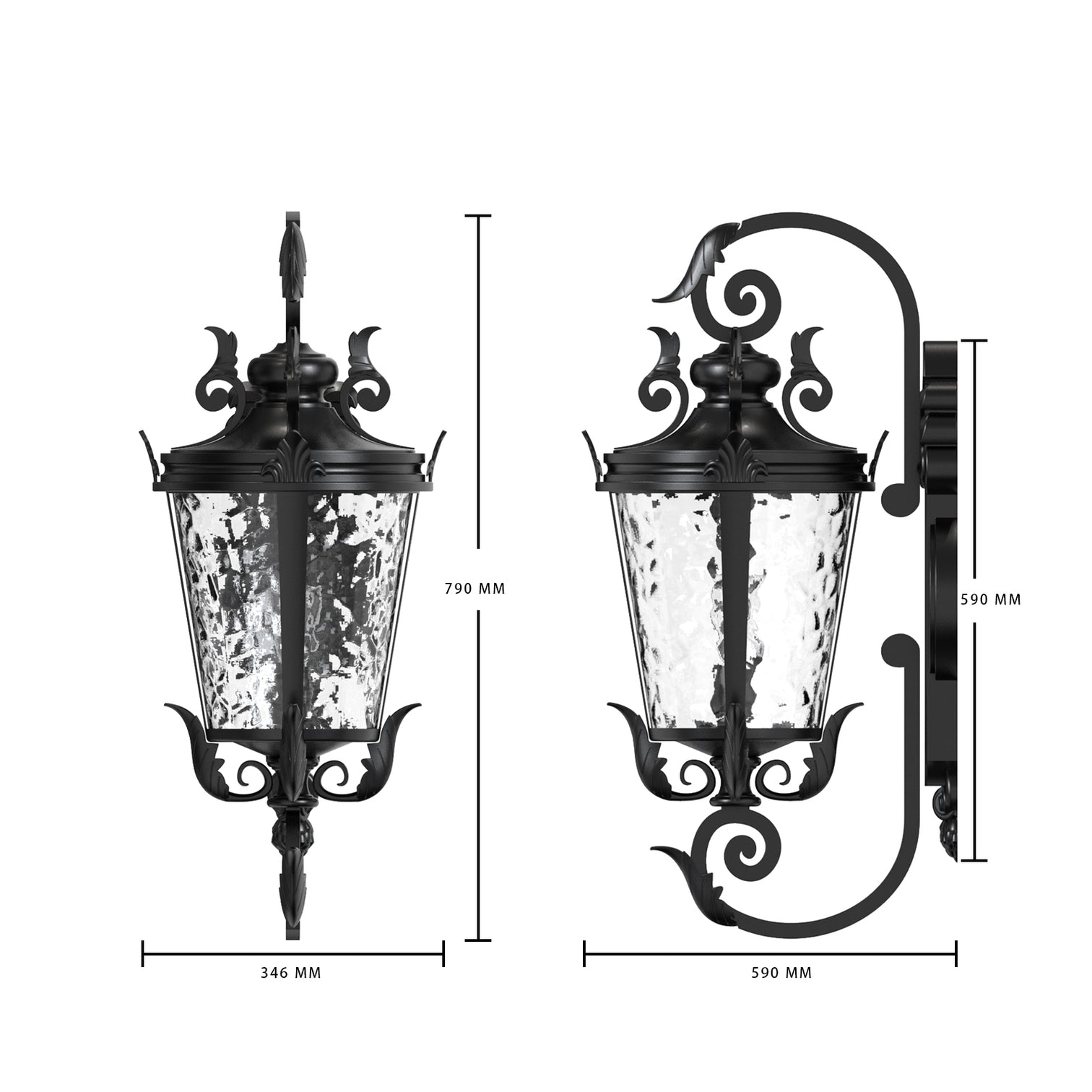 AROLA Large Villa House Aluminium Exterior Wall Light Provincial Style Outdoor Weather Proof IP44 E27 base - 7Pandas Australia