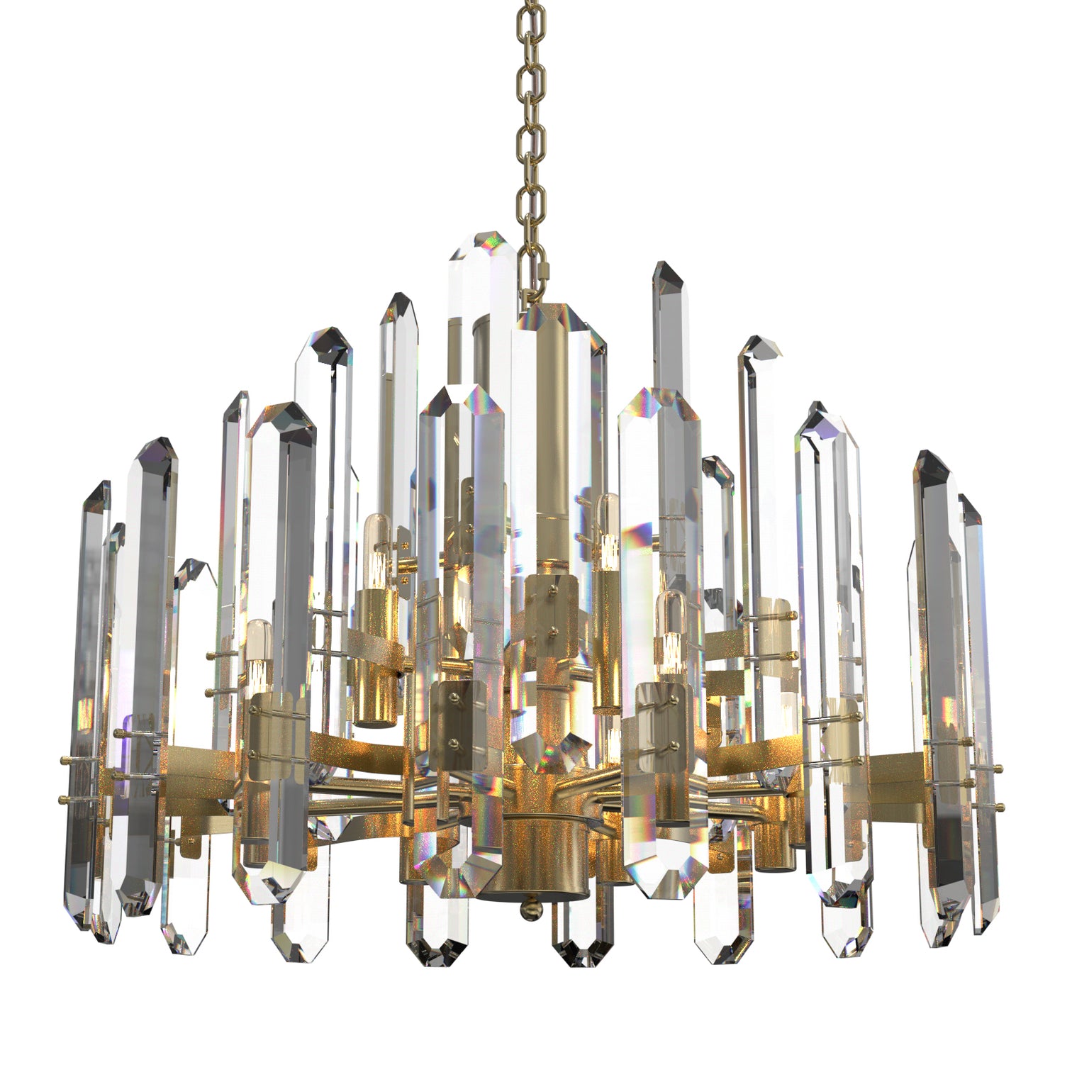 MELODY Contemporary K9 Crystal Chandelier with Ultra-Clear Crystal Glass with a solid frame - 7Pandas Australia