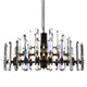 MELODY Contemporary K9 Crystal Chandelier with Ultra-Clear Crystal Glass with a solid frame - 7Pandas Australia