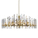 MELODY Contemporary K9 Crystal Chandelier with Ultra-Clear Crystal Glass with a solid frame - 7Pandas Australia