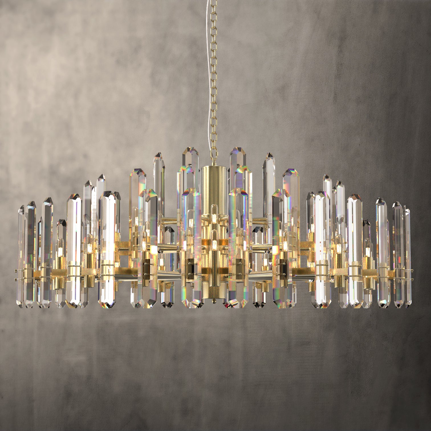 MELODY Contemporary K9 Crystal Chandelier with Ultra-Clear Crystal Glass with a solid frame - 7Pandas Australia