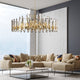 MELODY Contemporary K9 Crystal Chandelier with Ultra-Clear Crystal Glass with a solid frame - 7Pandas Australia