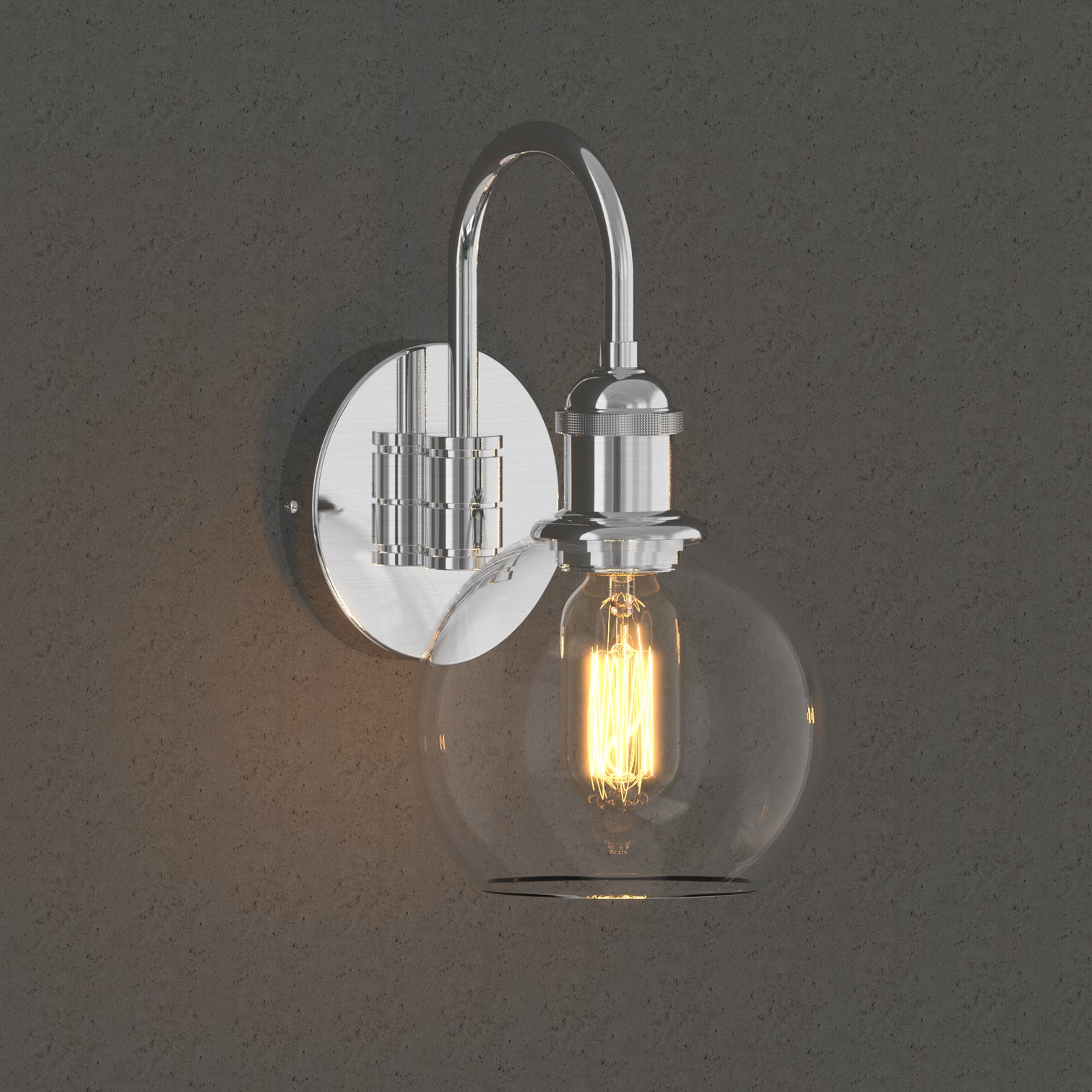 Oculus 2PACK Modern Indoor Ball Type Interior Wall Light Clear Glass - 7Pandas Australia