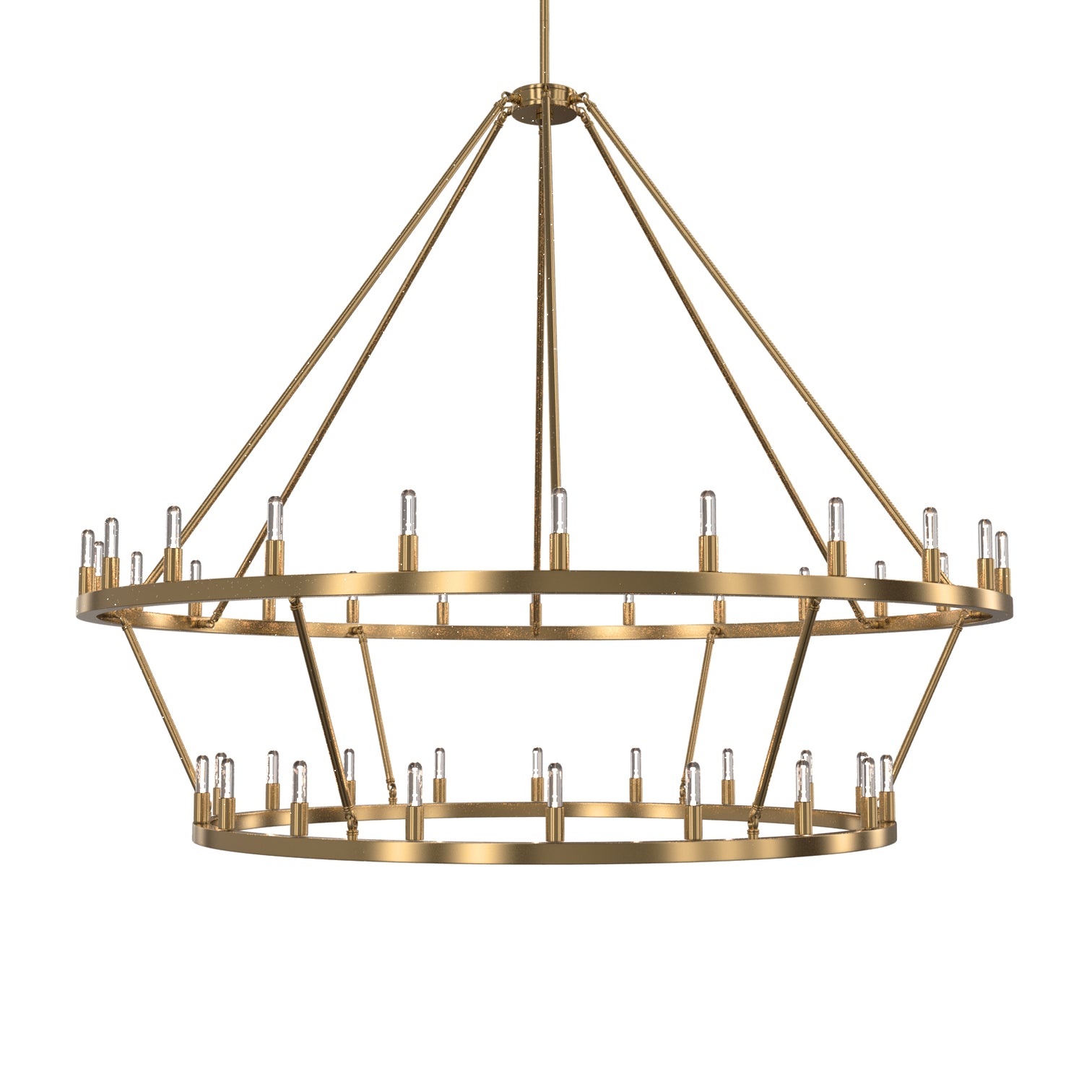 ALVA 42-Light Antique 2-Layer Bronze E14 Circular wagon wheel Farmhouse Chandelier - 7Pandas Australia