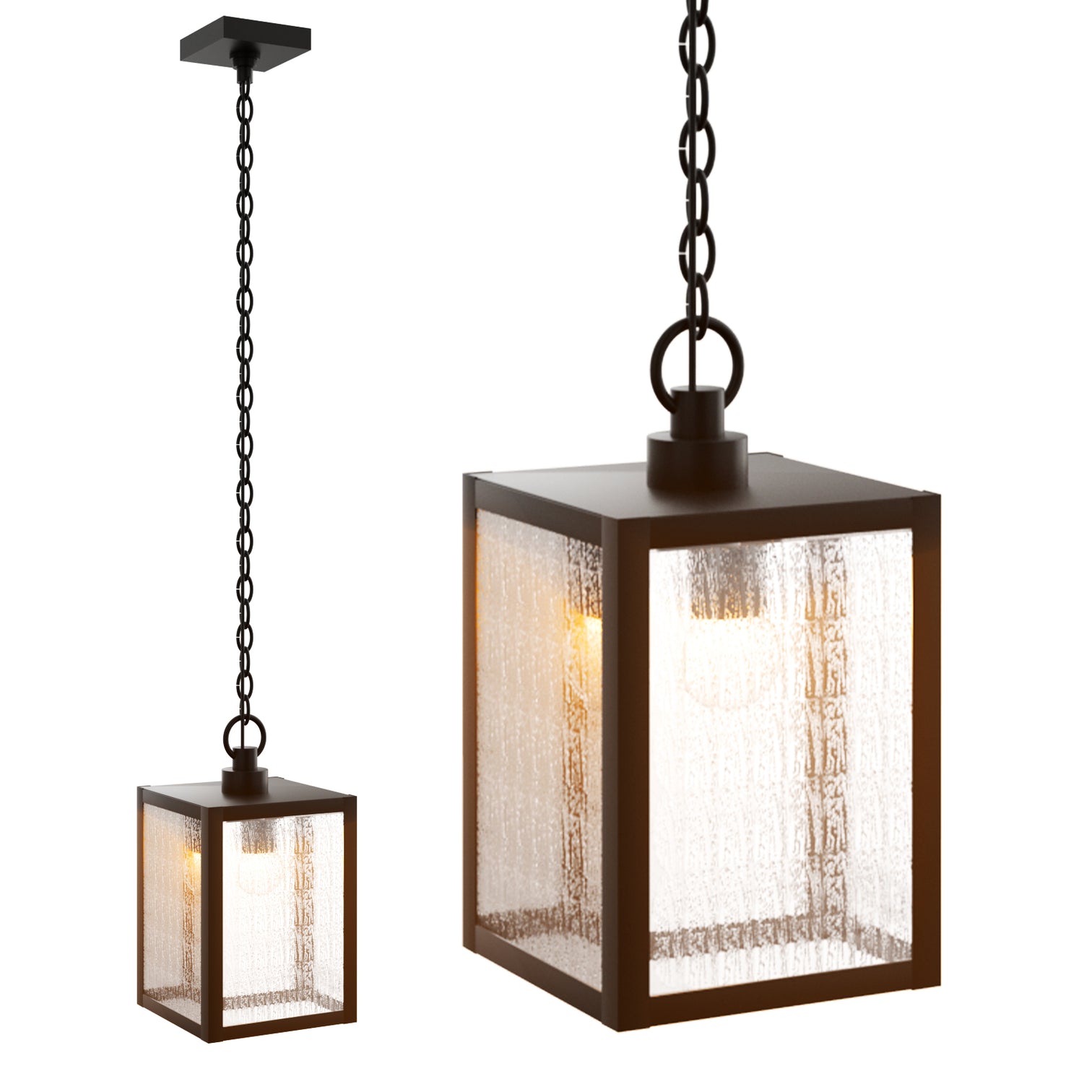 ARENA Outdoor Pendant Light for Porch Light with Adjustable Chain Doorway Front Door Exterior Hanging Lantern - 7Pandas Australia