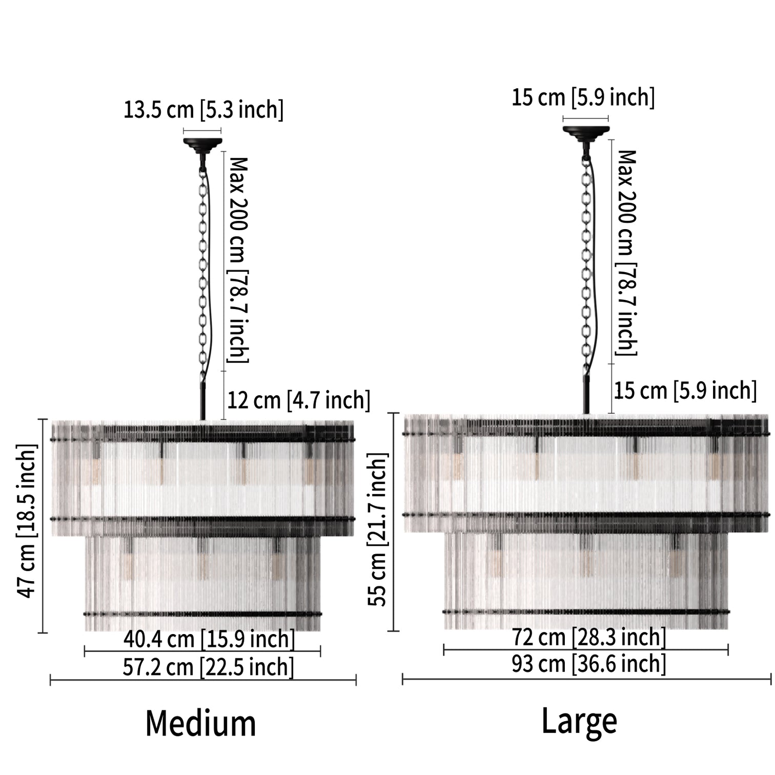 VALENCIA 2 Layer Round Large Modern Style K9 Crystal Chandelier Aged Brass 18* E14 base - 7Pandas Australia