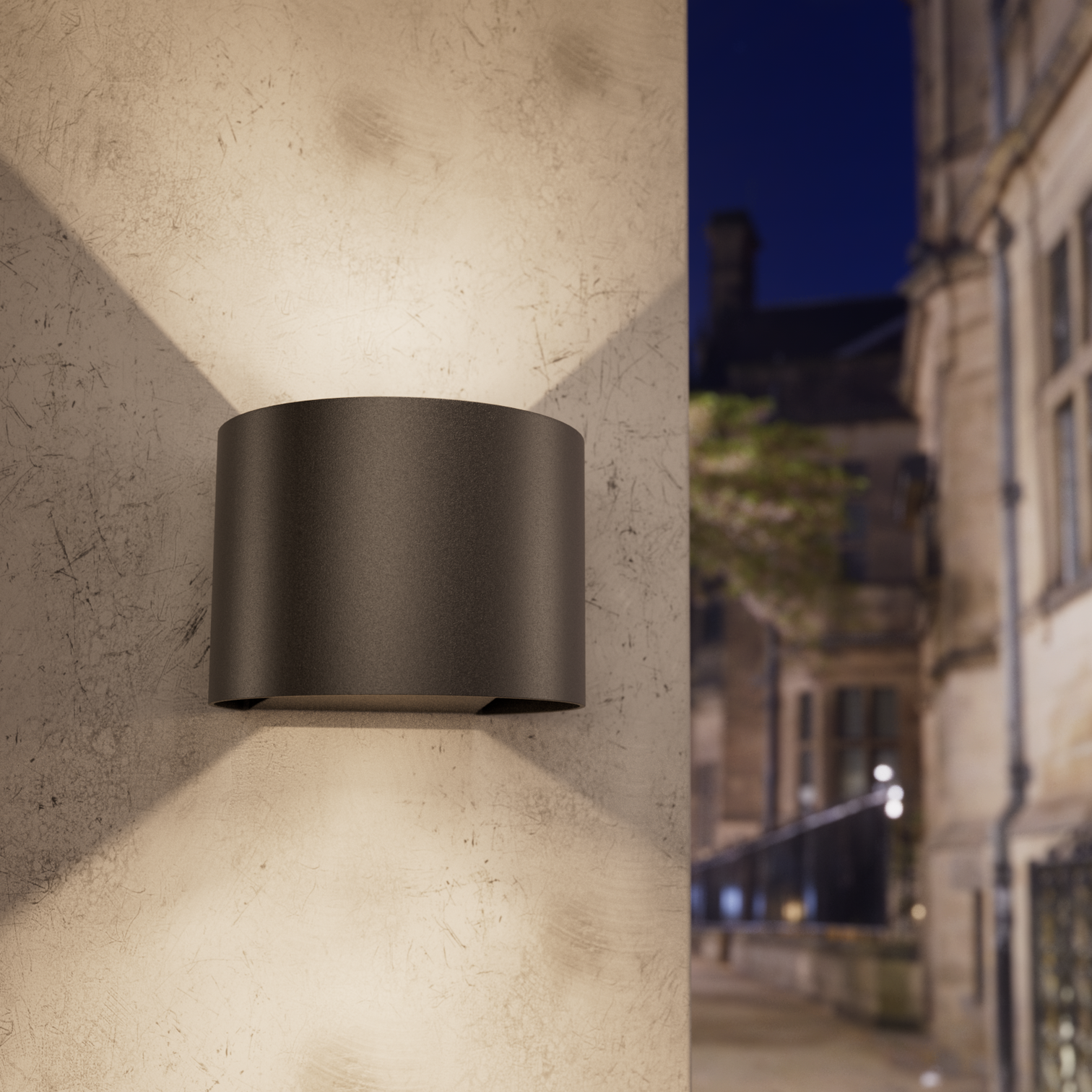 AUX Outdoor LED Wall Light 5+5W 3000K Up and Down Adjustable IP65 - 7Pandas Australia