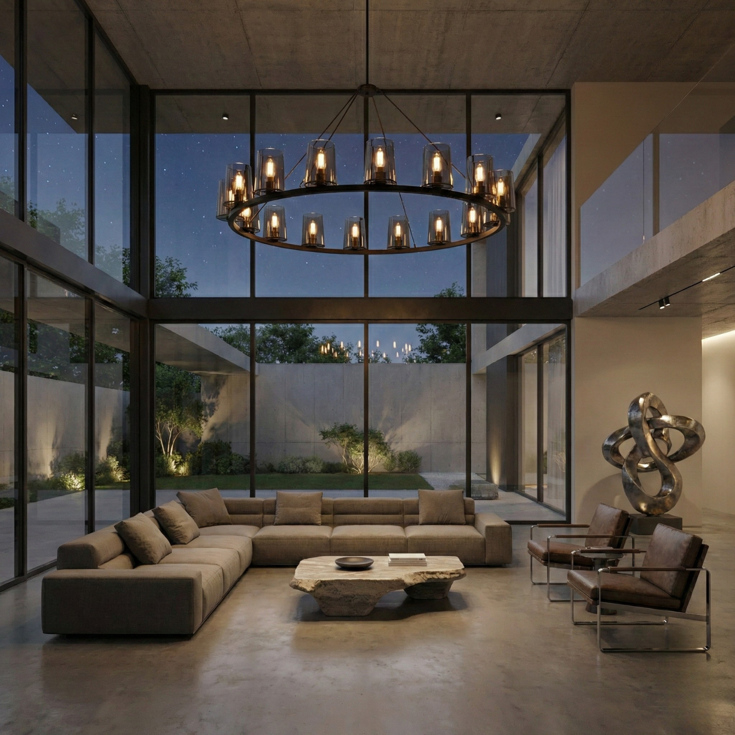 CANOVA 16-Light Glass Shade Farmhouse Vintage Wagon Wheel Style Ring Chandeliers with LED bulb - 7Pandas Australia