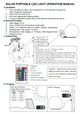 Large Fullmoon Solar Ball RGB color with Solar Panel & remote Control - 7Pandas Australia