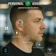 Open-Ear Bluetooth Headset SkyBuds AI Screen Black Beige - 7Pandas Australia