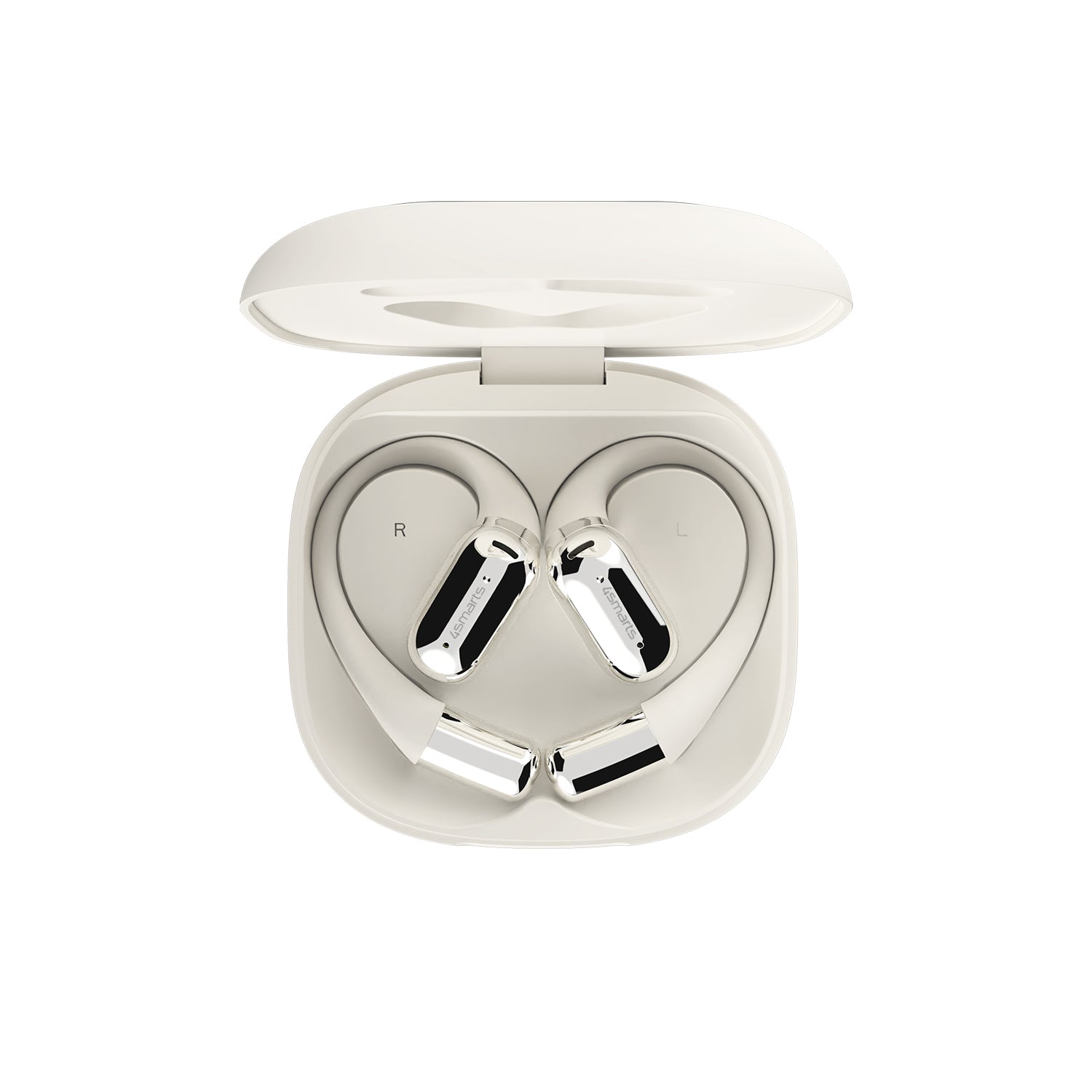 Open-Ear Bluetooth Headset SkyBuds AI Screen Black Beige - 7Pandas Australia