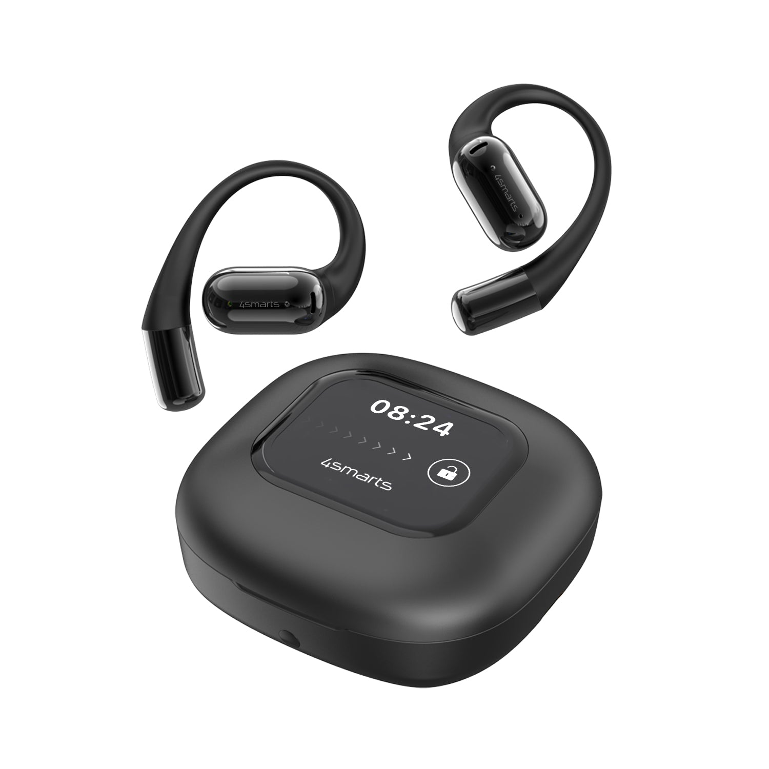 Open-Ear Bluetooth Headset SkyBuds AI Screen Black Beige - 7Pandas Australia