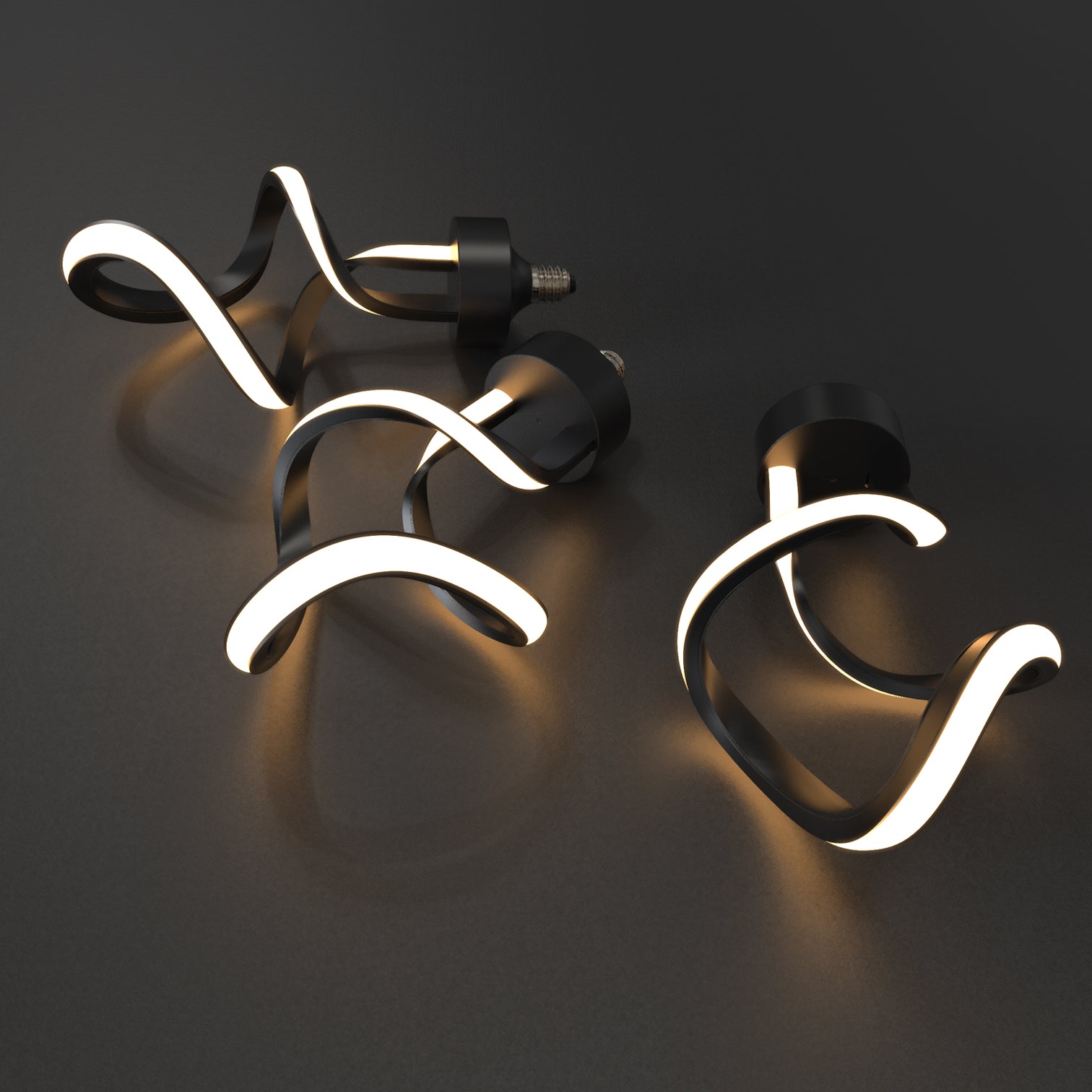 Spencer LED Spiral Bulb 7W 3000K Dimmable Lamp Fitting Pendant Light - 7Pandas Australia