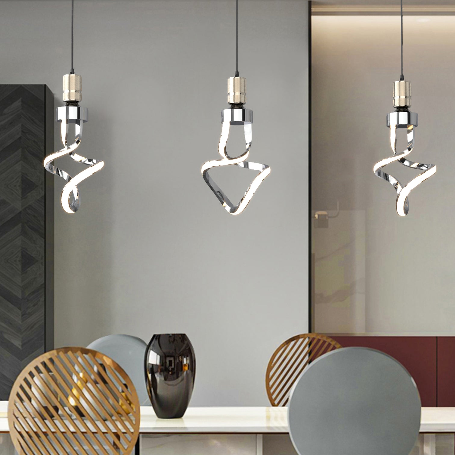 Spencer LED Spiral Bulb 7W 3000K Dimmable Lamp Fitting Pendant Light - 7Pandas Australia